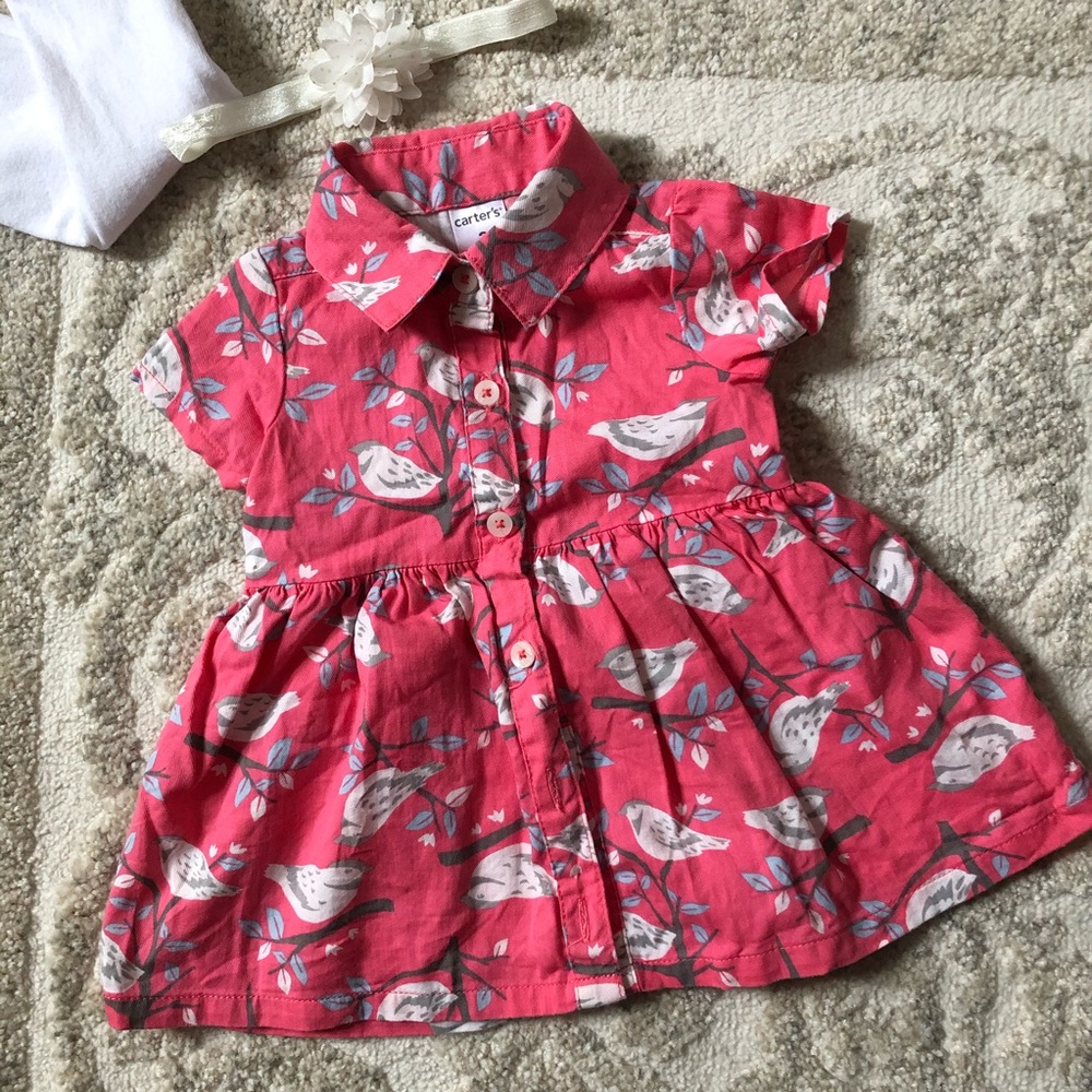 Carters Babygirl Short Sleeve Dress